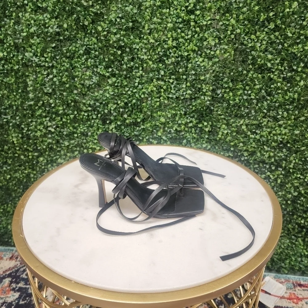 Marc Fisher LTD. Women's Dominic Ankle Tie High Heel Sandals - Size 8.5 - Picture 7 of 8